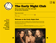 Tablet Screenshot of earlynightclub.com